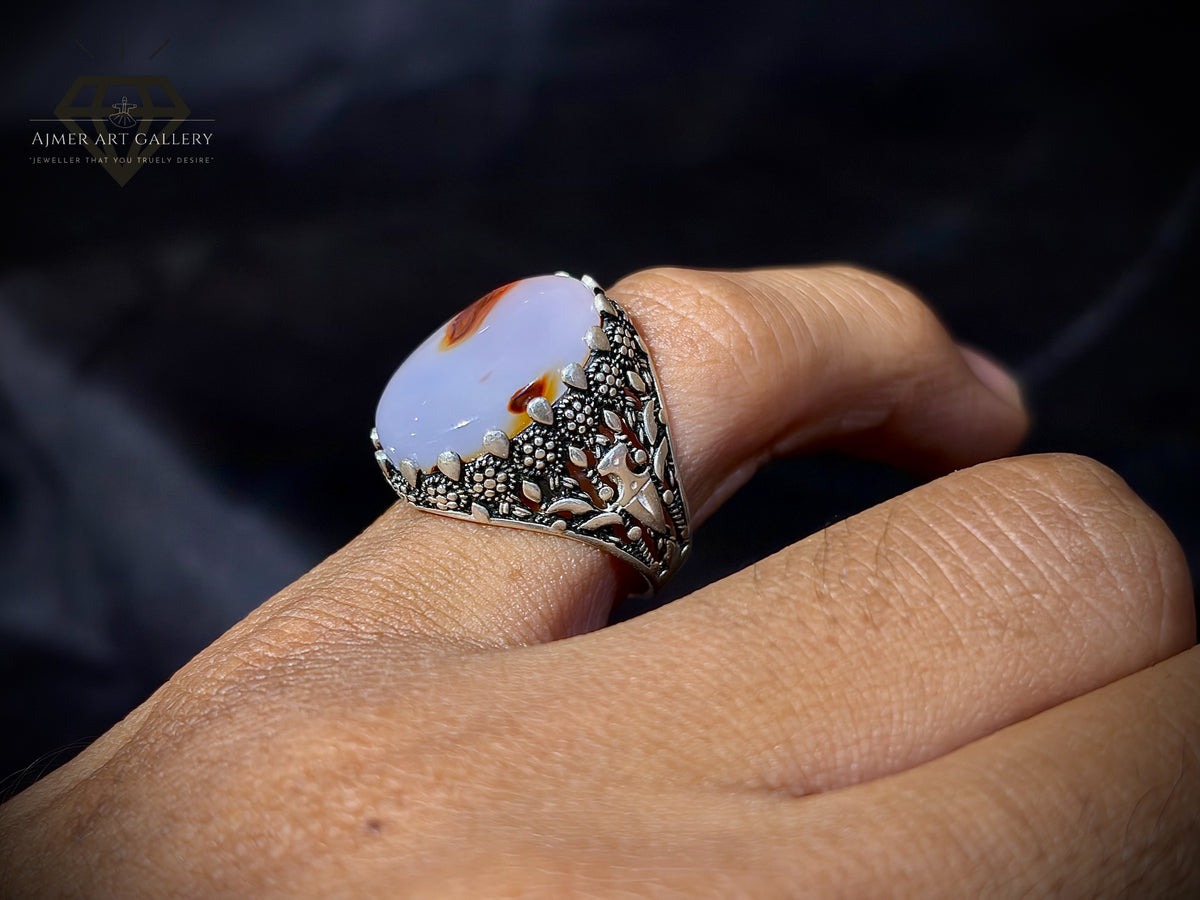 Yamni Aqeeq Ring