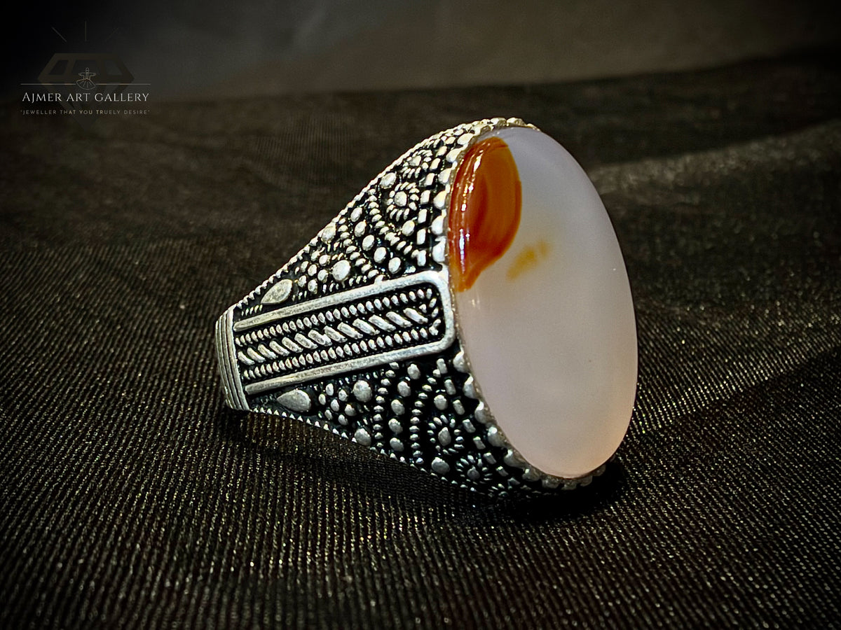 Yamni Aqeeq Ring