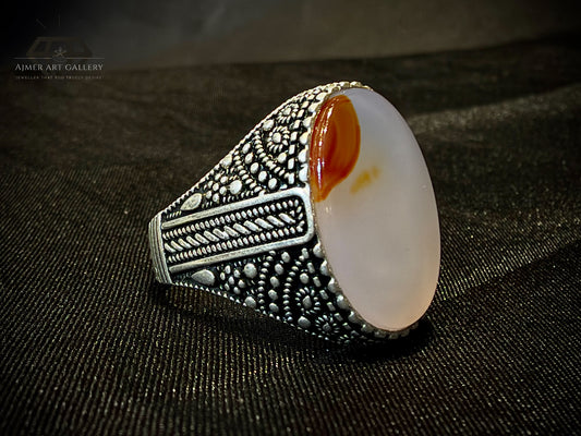 Yamni Aqeeq Ring