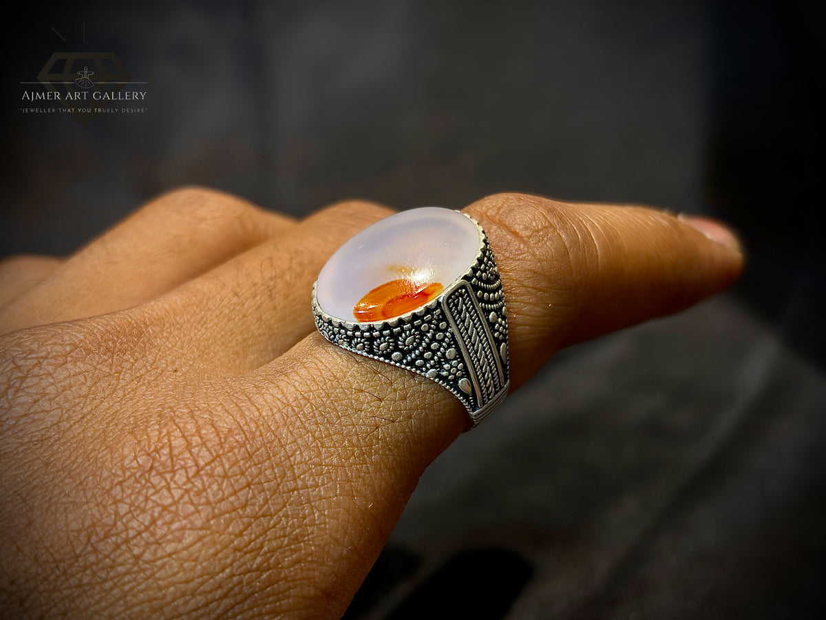 Yamni Aqeeq Ring