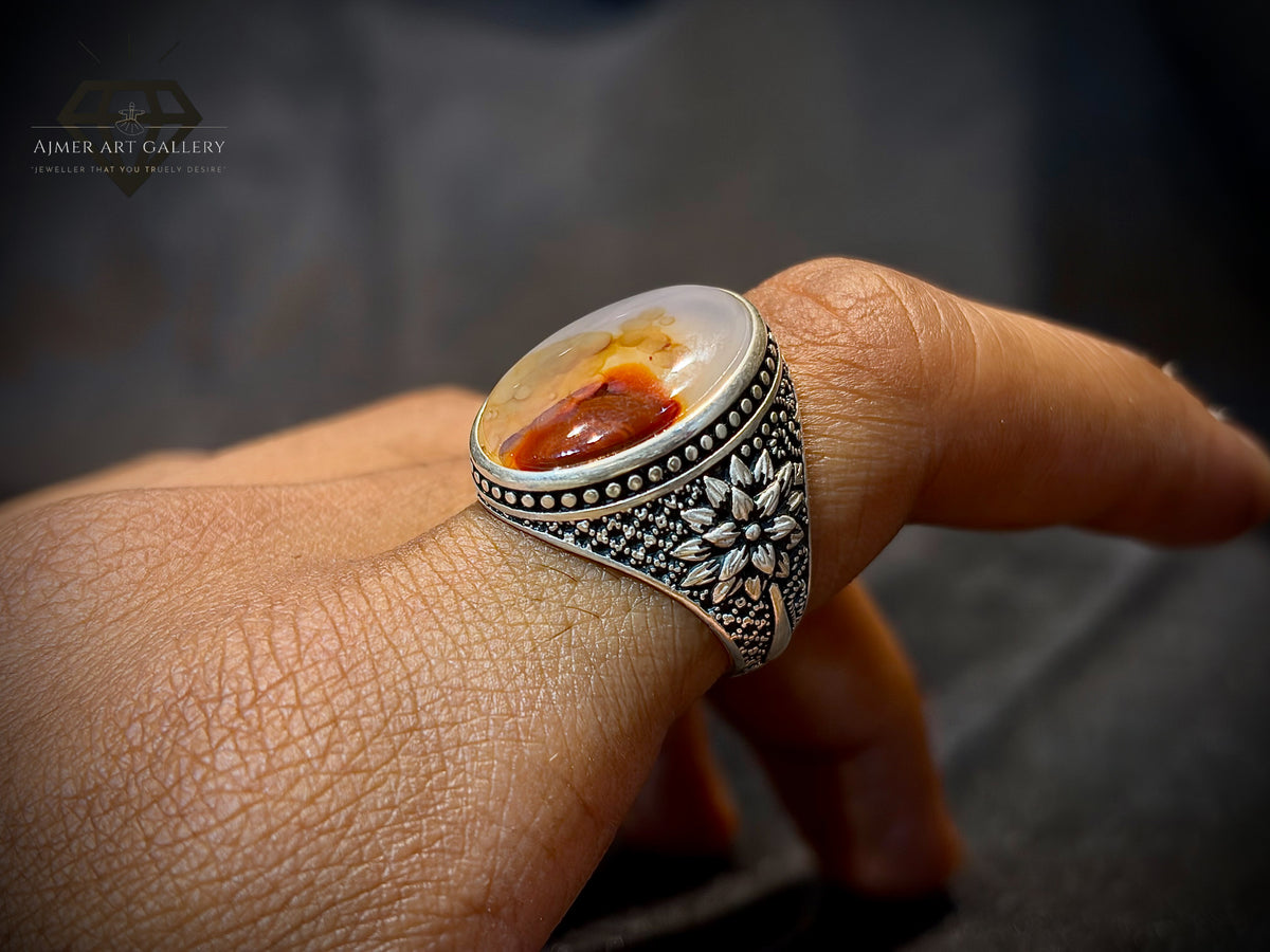 Yemeni Aqeeq Ring