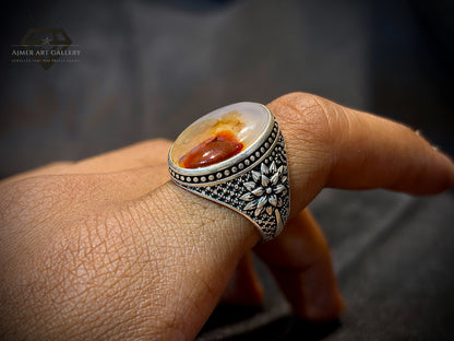 Yemeni Aqeeq Ring