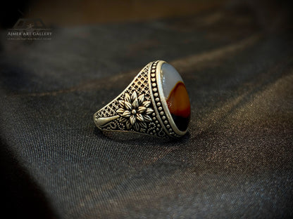 Yamni Aqeeq Ring