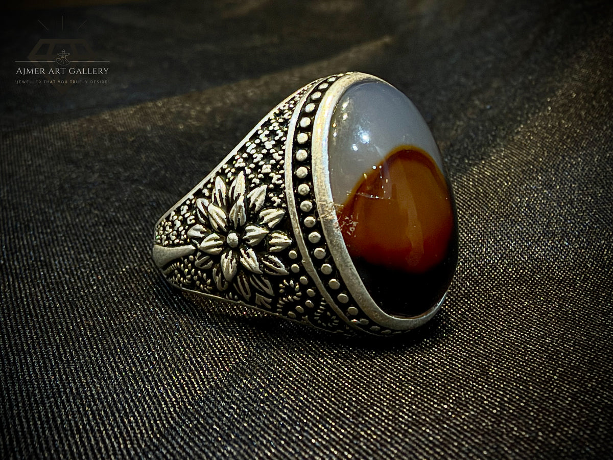 Yamni Aqeeq Ring