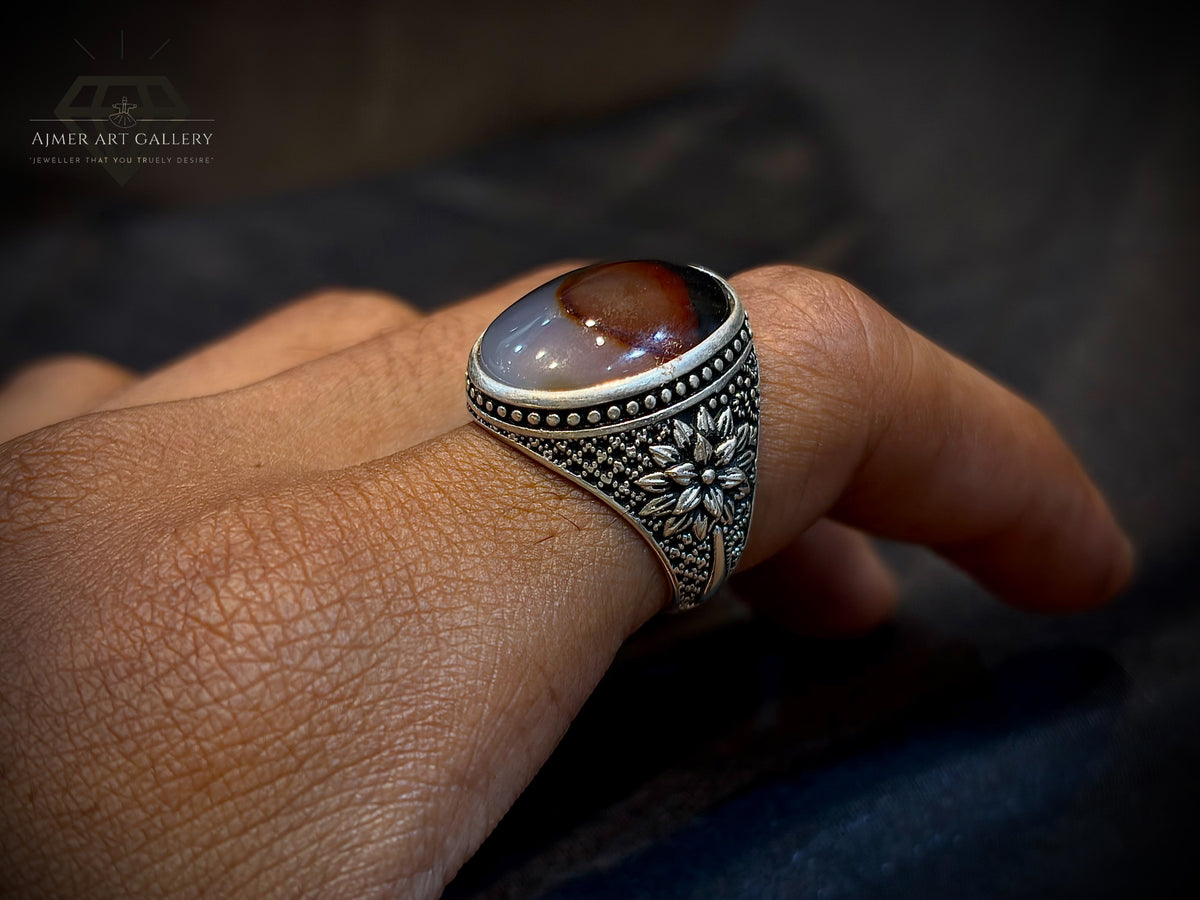 Yamni Aqeeq Ring