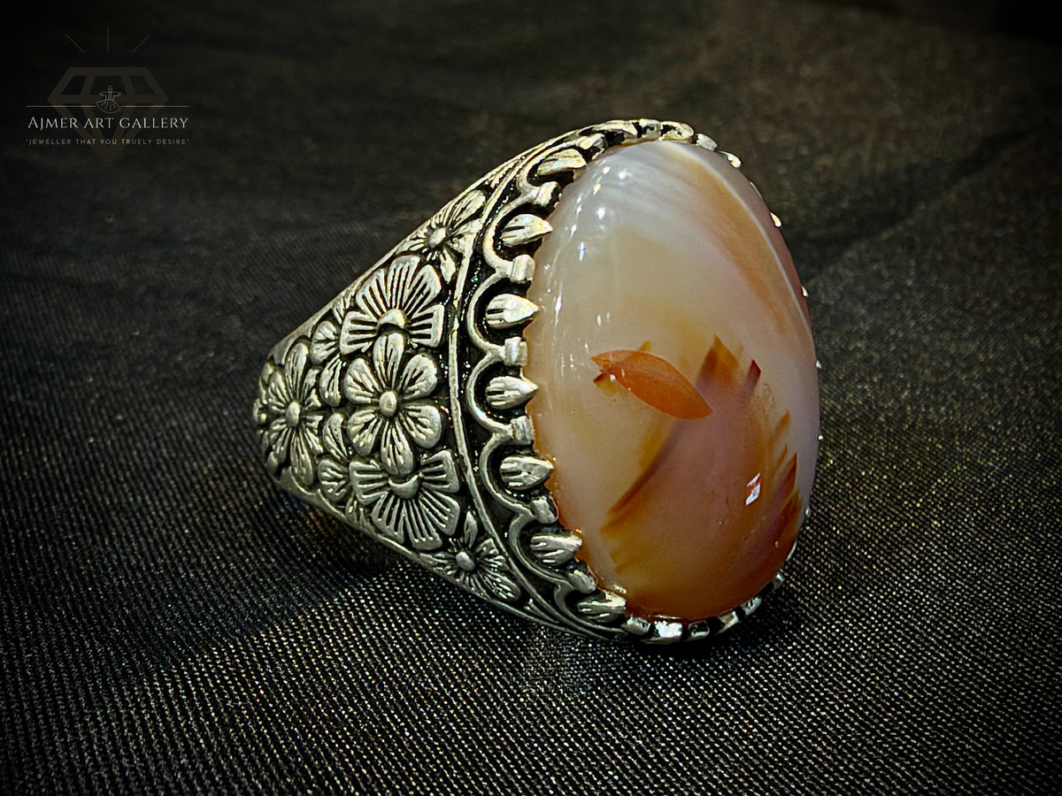 Yamni Aqeeq Ring
