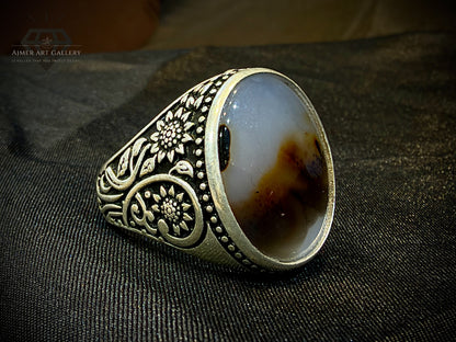 Yamni Aqeeq Ring