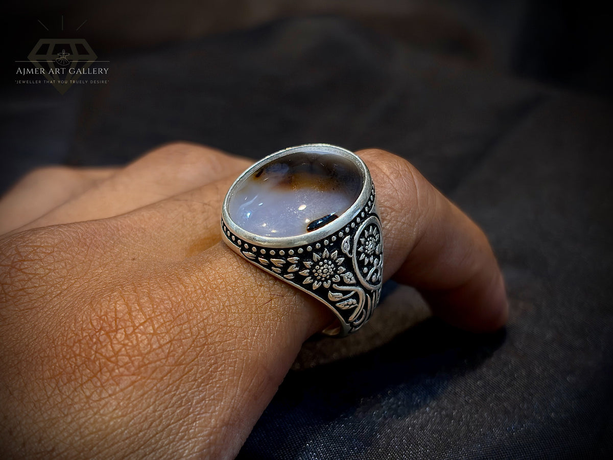 Yamni Aqeeq Ring