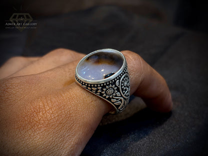 Yamni Aqeeq Ring
