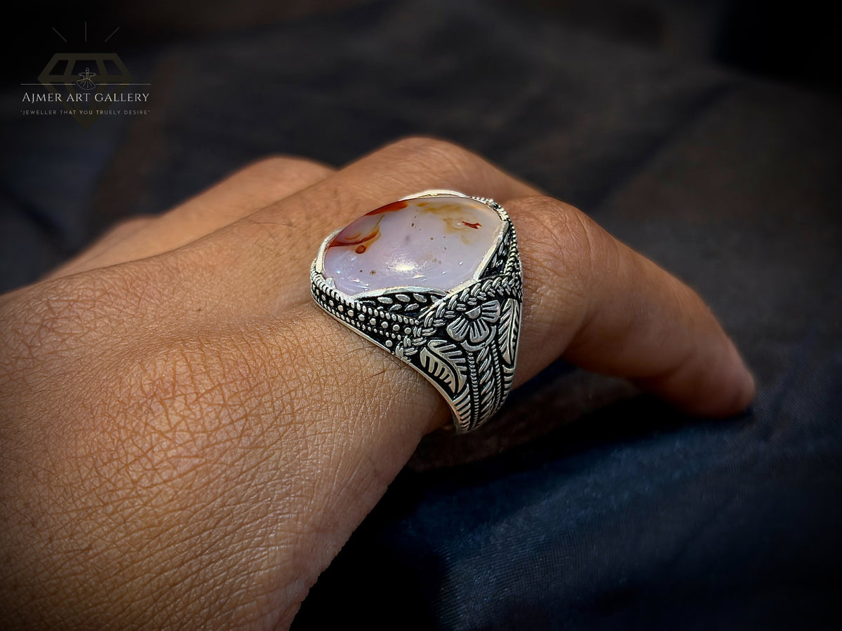 Yamni Aqeeq Ring