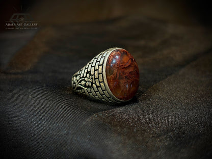 Yamni Aqeeq Ring