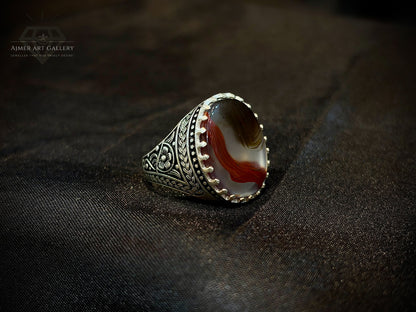 Yamni Aqeeq Ring