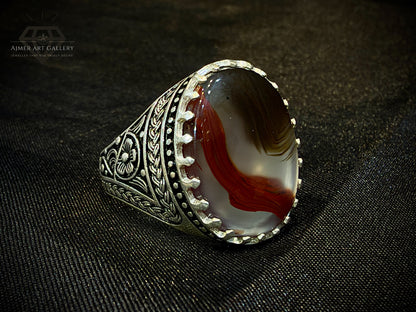 Yamni Aqeeq Ring