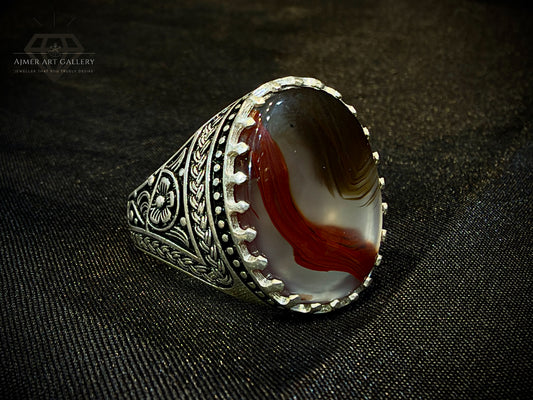 Yemeni Aqeeq Ring