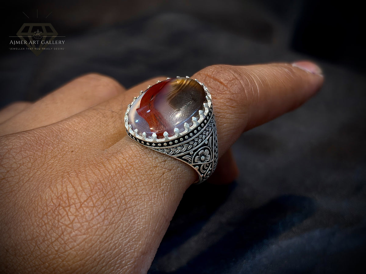 Yamni Aqeeq Ring