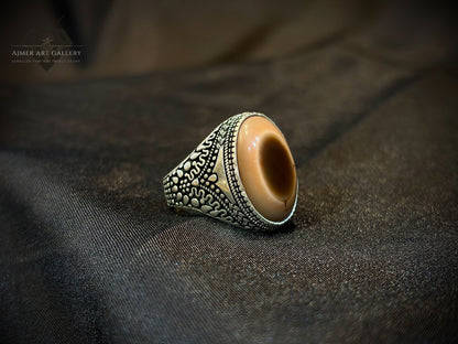 Yamni Aqeeq Ring