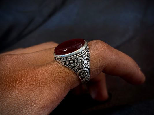 Yemeni Aqeeq Ring
