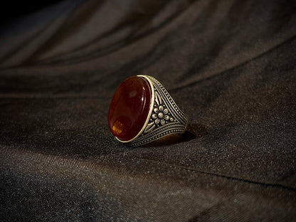 Yemeni Aqeeq Ring