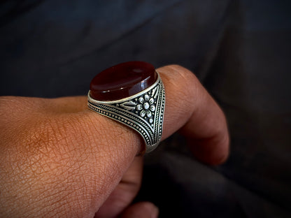Yemeni Aqeeq Ring