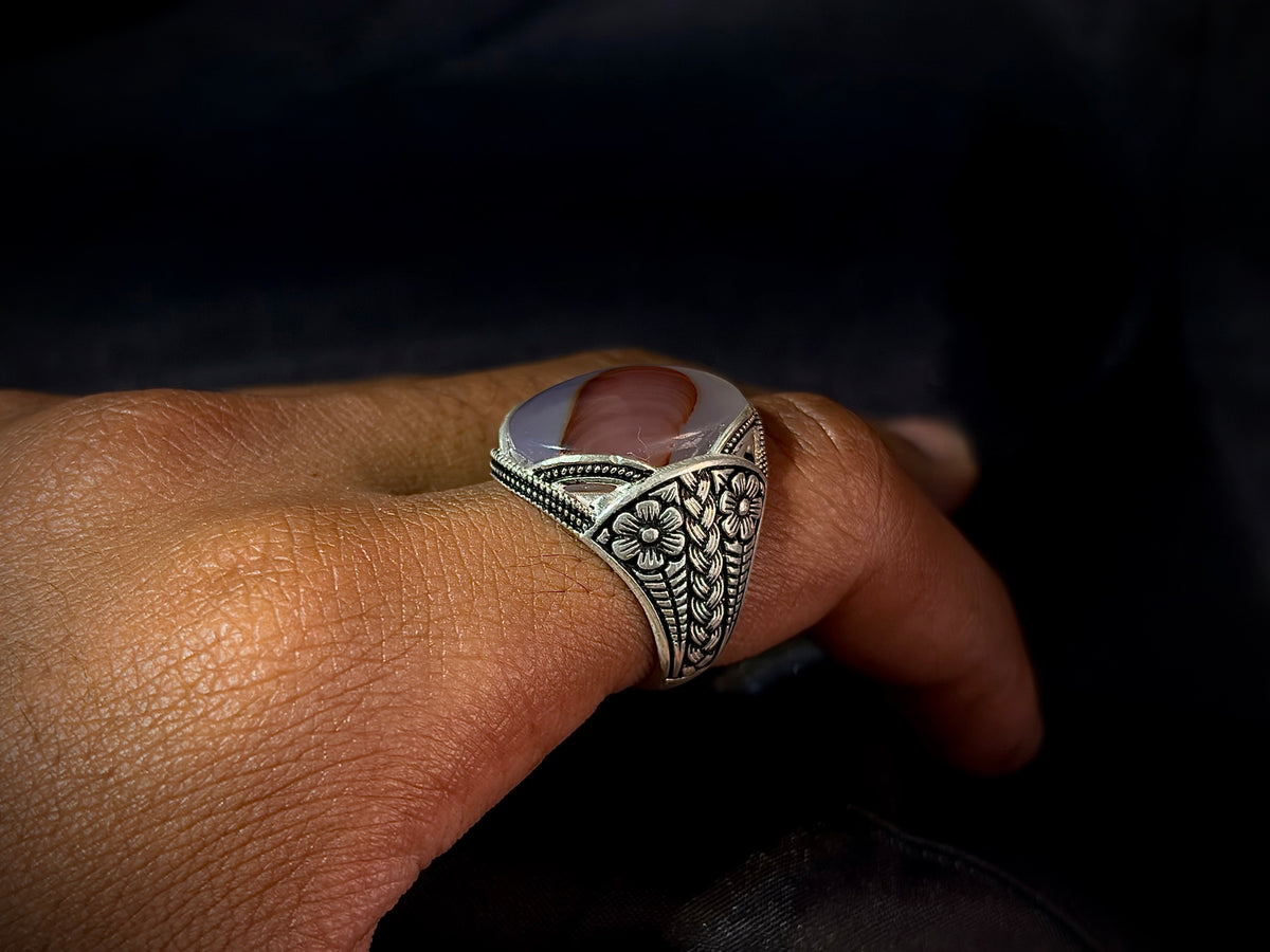 Yemeni Aqeeq Ring