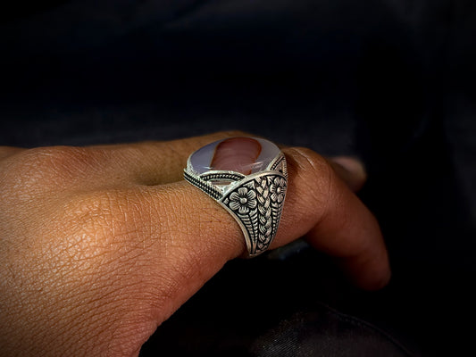 Yemeni Aqeeq Ring