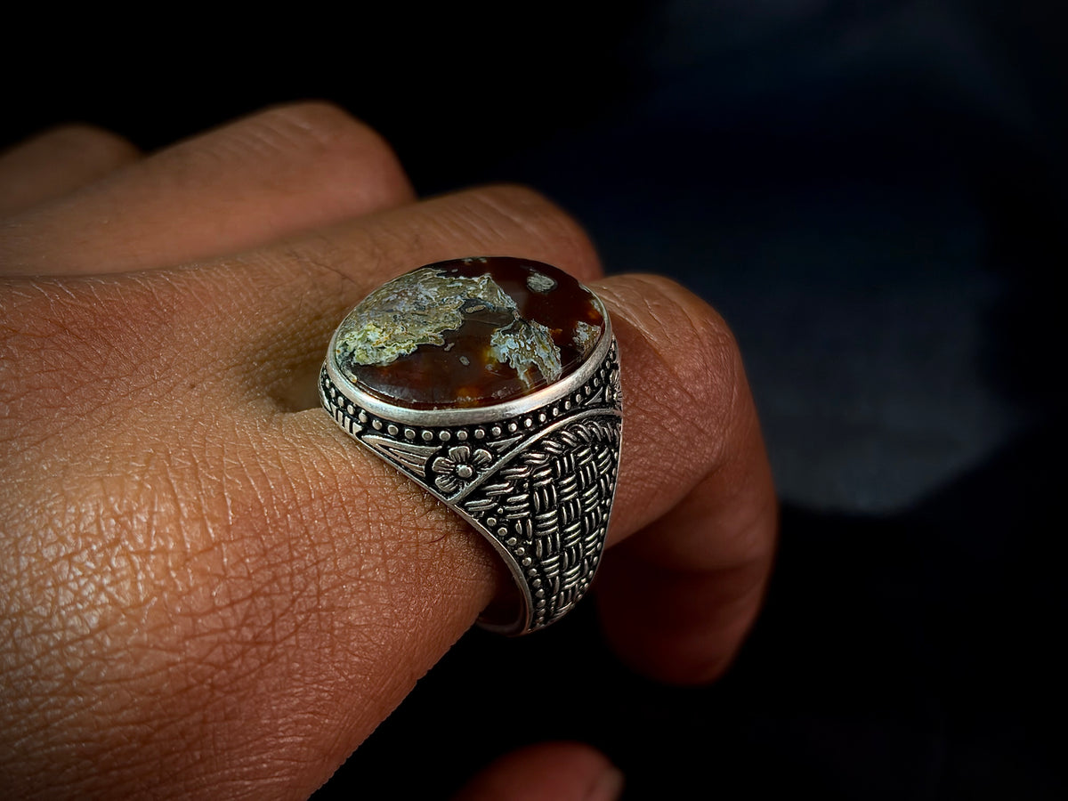 Yemeni Aqeeq Ring