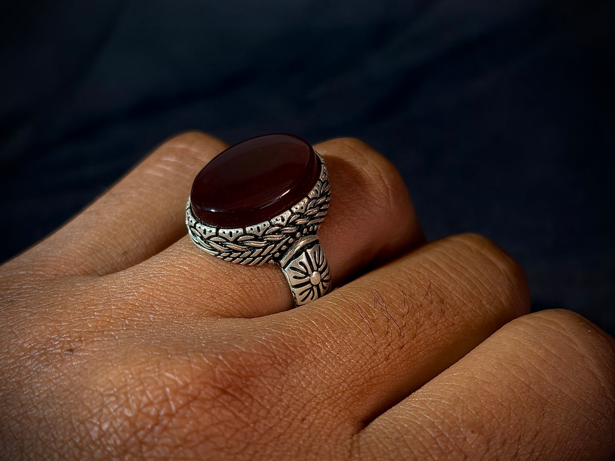 Yemeni Aqeeq Ring