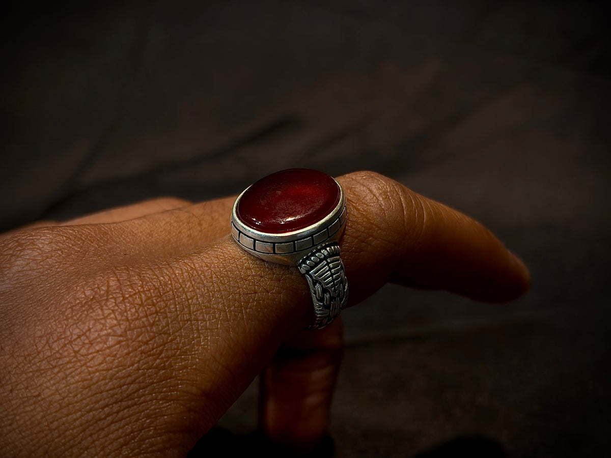 Yemeni Aqeeq Ring