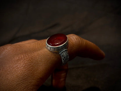 Yemeni Aqeeq Ring