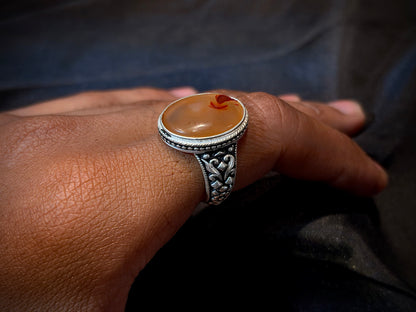 Yemeni Aqeeq Ring