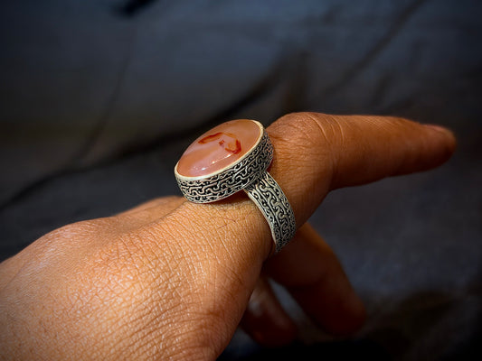 Yemeni Aqeeq Ring