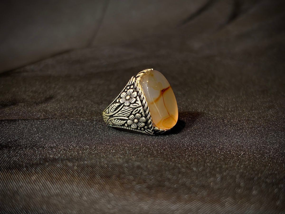 Yemeni Aqeeq Ring