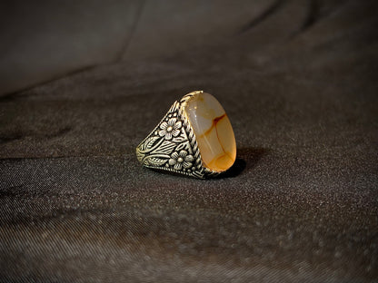 Yemeni Aqeeq Ring