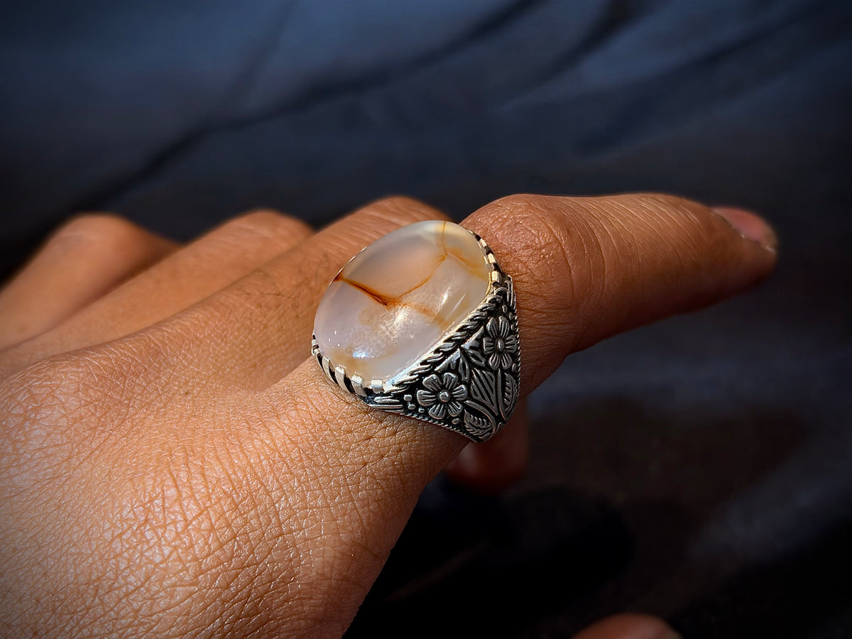 Yemeni Aqeeq Ring