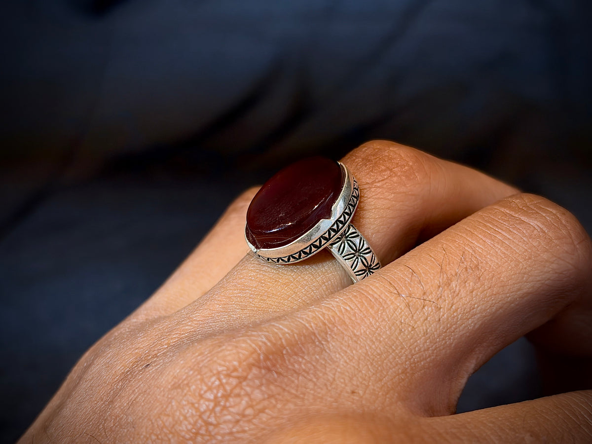 Yemeni Aqeeq Ring