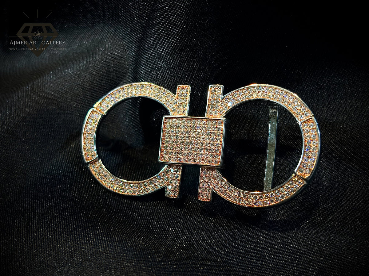 Men's Two-Tone Belt Buckle