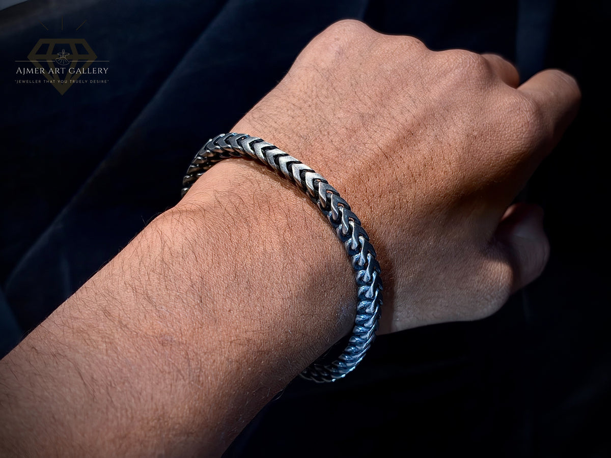 Men's Silver Lightweight Bracelet