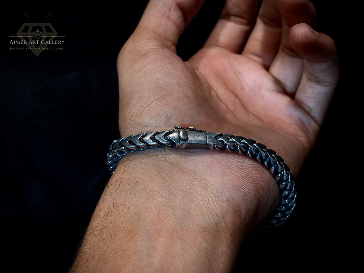 Men's Silver Lightweight Bracelet