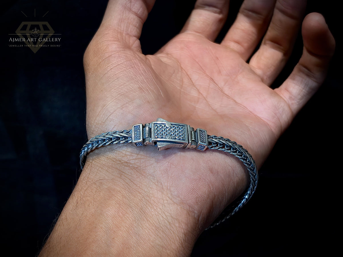 Men's Silver Lightweight Bracelet