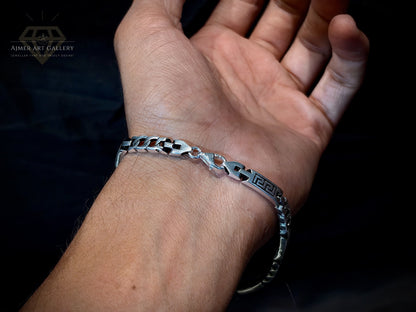 Men's Silver Lightweight Bracelet