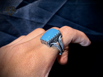 Men's Aqeeq / Agate Ring