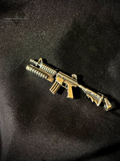 M16 Rifle Pendant for Men