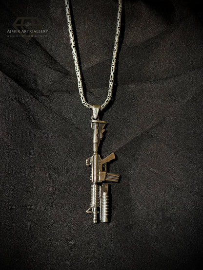 M16 Rifle Pendant for Men