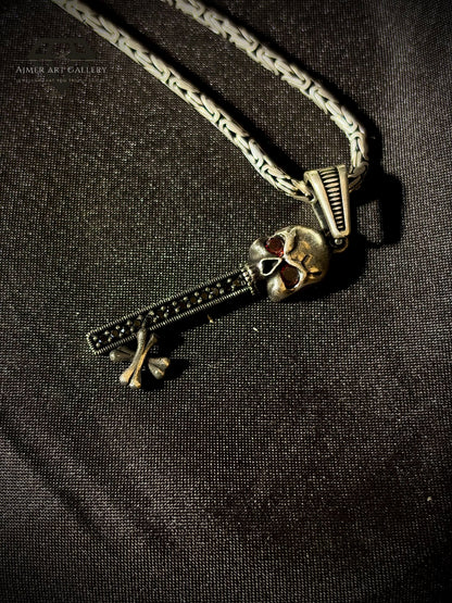 Men's Skull Key Pendant