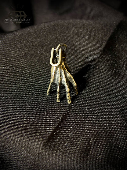 Men's Skeleton Hand Pendant