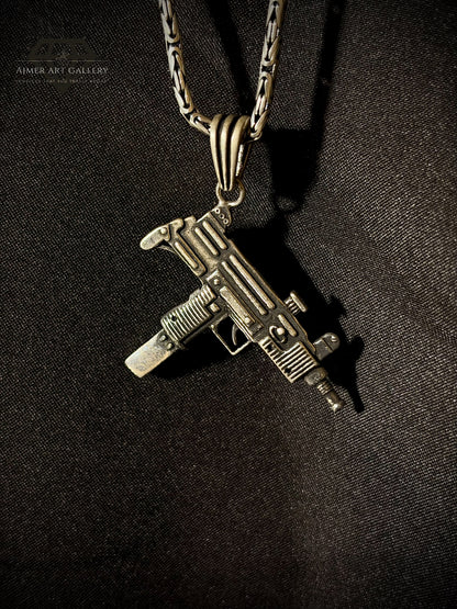 Men's Submachine Gun Pendant