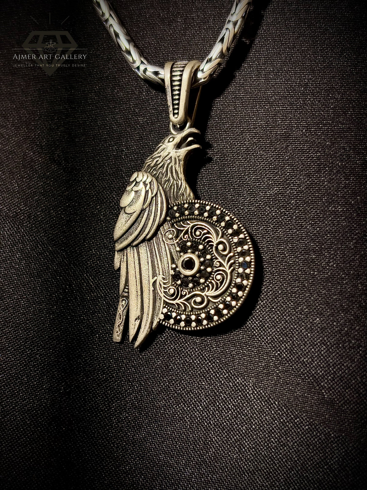 Men's Viking Raven Pendant