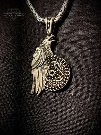 Men's Viking Raven Pendant