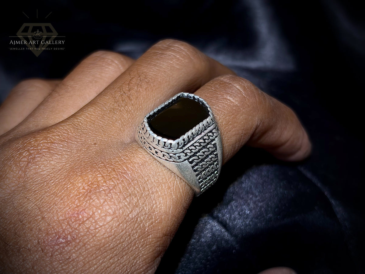 Men's Aqeeq / Agate Ring