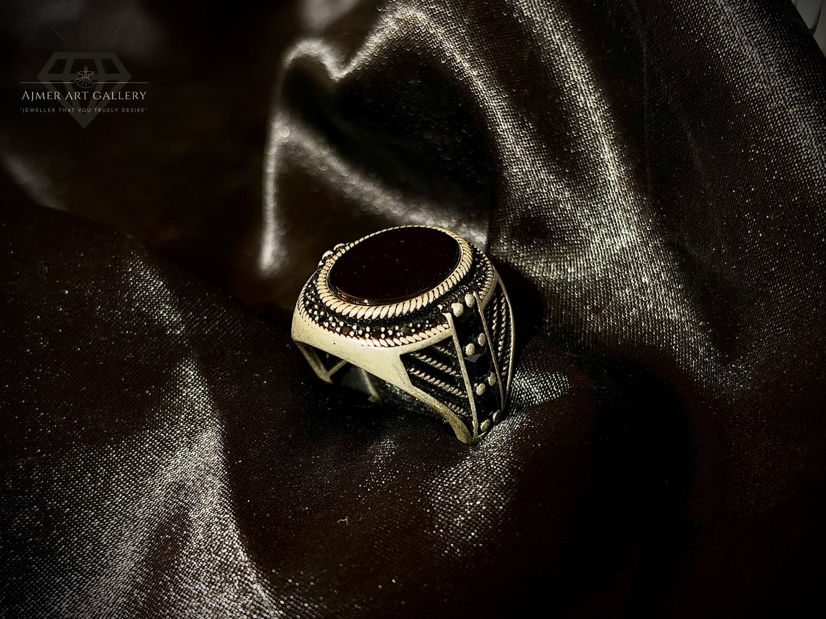 Men's Aqeeq / Agate Ring
